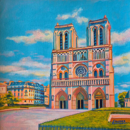Pintura Prisme sur Notre-Dame por Emma Fischer | Pintura