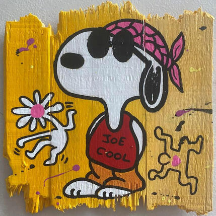 Painting F1  Joe cool by Marie G.  | Painting Pop-art Acrylic, Wood Pop icons