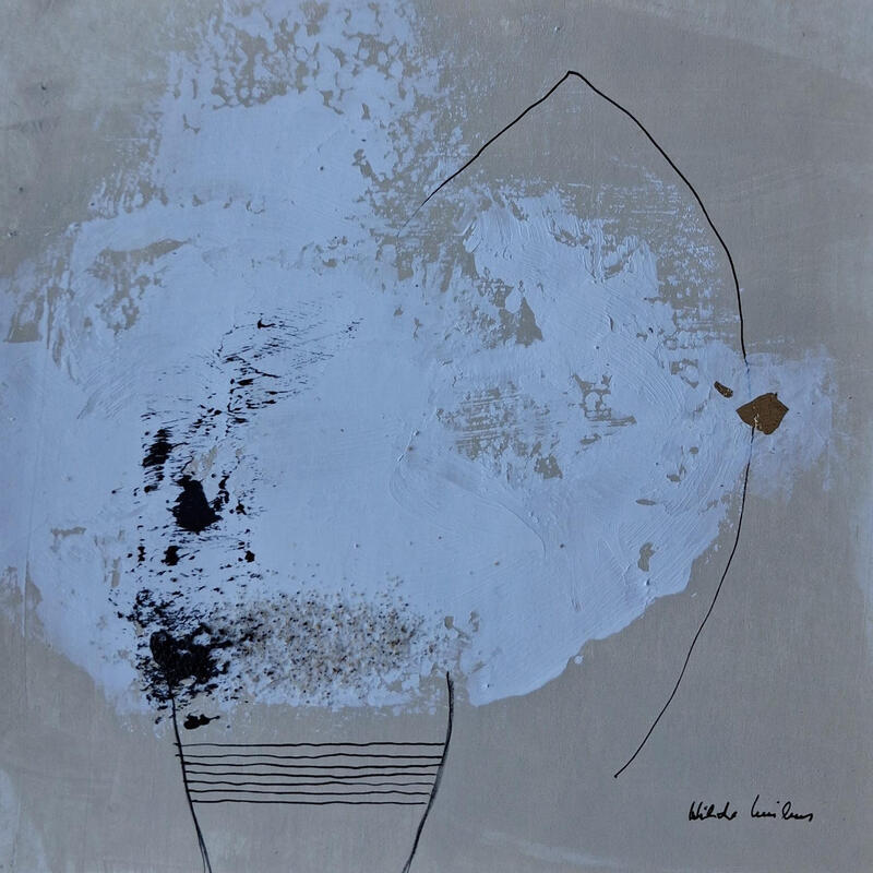 Peinture abstract A 185 par Wilms Hilde | Tableau Abstrait Acrylique Sable