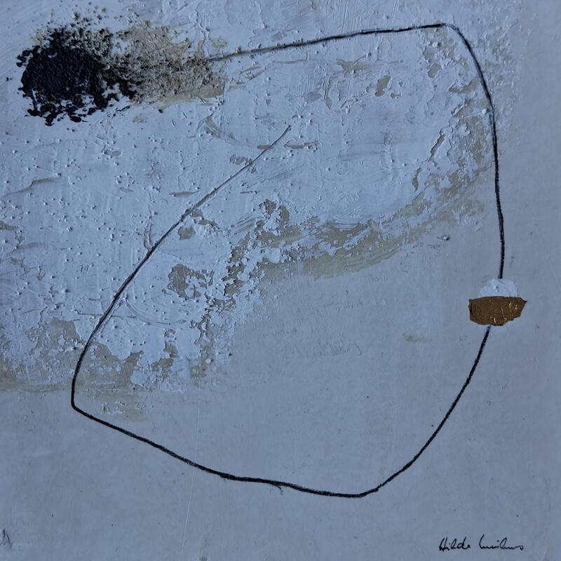 Peinture abstract A 186 par Wilms Hilde | Tableau Abstrait Acrylique Sable