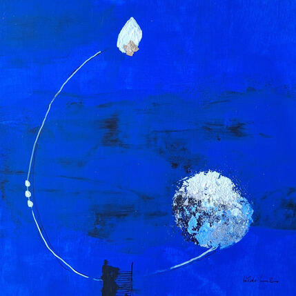 Peinture abstract B 169 par Wilms Hilde | Tableau