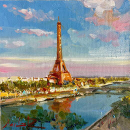 Painting Paris, Forever  by Xanlar | Painting Impressionism Oil Architecture, Landscapes, Pop icons