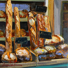 Painting Rustic Morning  by Xanlar | Painting Impressionism Oil Still-life
