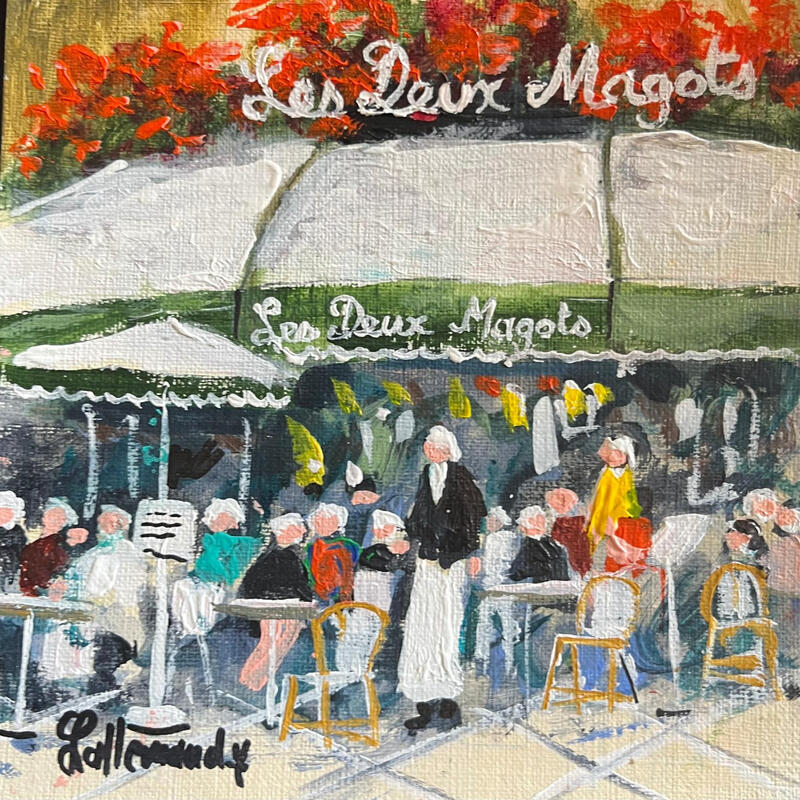 Painting Matin à Saint Germain by Lallemand Yves | Painting Figurative Urban Acrylic