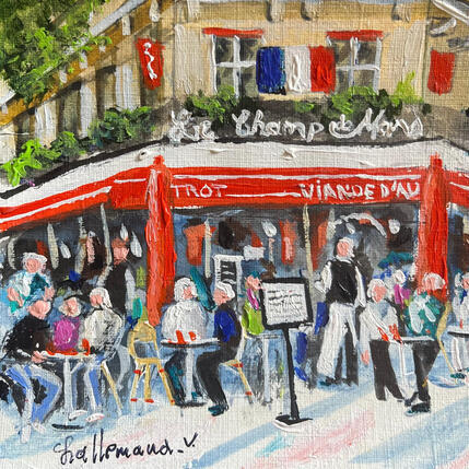 Painting Le temps des roses by Lallemand Yves | Painting Figurative Acrylic Urban