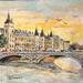 Painting La conciergerie by Lallemand Yves | Painting Figurative Urban Acrylic