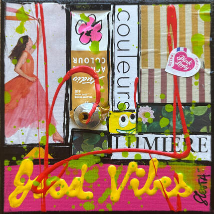 Pintura Good vibes por Costa Sophie | Pintura