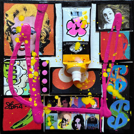 Pintura Tribute to Warhol (Marylin) por Costa Sophie | Pintura