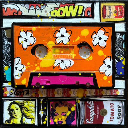 Pintura POP K7 (orange) por Costa Sophie | Pintura