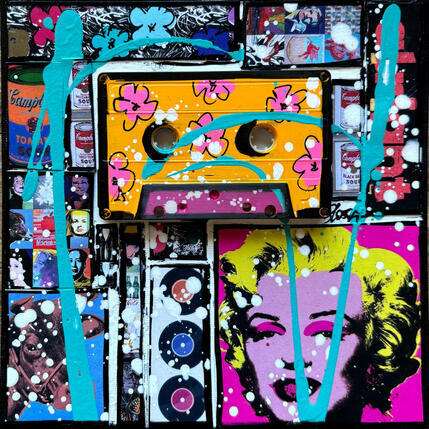 Pintura POP K7 (orange) por Costa Sophie | Pintura