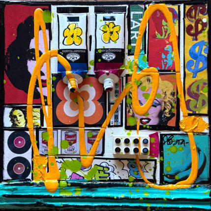 Pintura Tribute to Warhol (E.Taylor) por Costa Sophie | Pintura