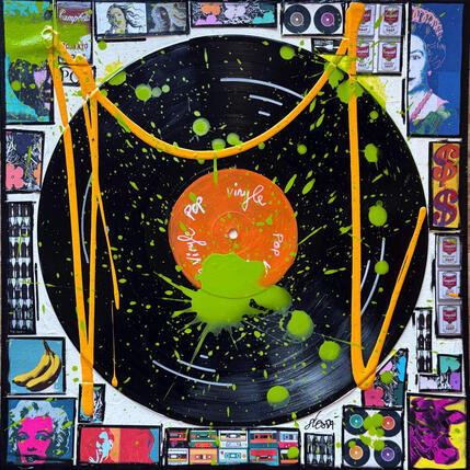 Pintura POP VINYLE (orange) por Costa Sophie | Pintura