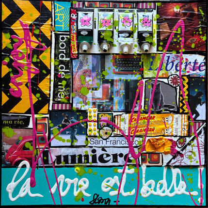Pintura Enjoy, la vie est belle ! (enjoy) por Costa Sophie | Pintura