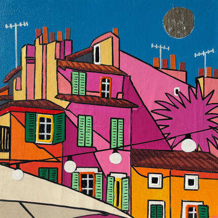 Peinture Rendez-vous au café par Lovisa | Tableau