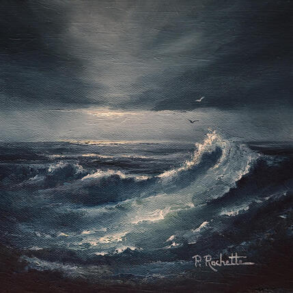 Painting Solitude marine by Rochette Patrice | Painting