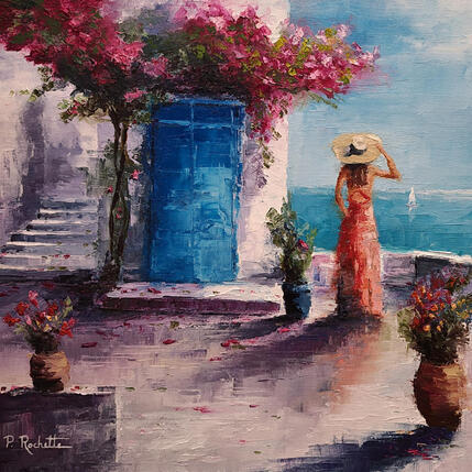 Painting Home by the sea  by Rochette Patrice | Painting
