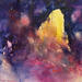 Painting La montagne jaune by Langeron Stéphane | Painting Figurative Landscapes Watercolor