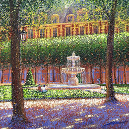 Peinture Au coeur du Marais par Dessapt Alan | Tableau Figuratif Acrylique, Huile Urbain