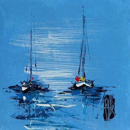 Peinture Reflets par Raffin Christian | Tableau Figuratif Huile Marine