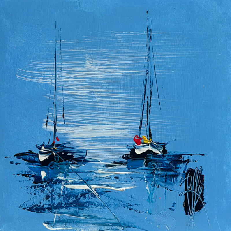Peinture Reflets par Raffin Christian | Tableau Figuratif Marine Huile