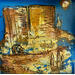 Painting Javelina at night by Maury Hervé | Painting Raw art Animals