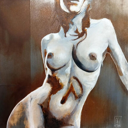 Painting Vénus by De Géa Olivier  | Painting Figurative Metal Nude