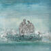 Peinture Quand la vie se raconte dans le bleu. par Escolier Odile | Tableau Figuratif Société Marine Scènes de vie Acrylique Collage