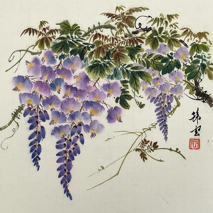 Gemälde Glycine von Tayun | Gemälde