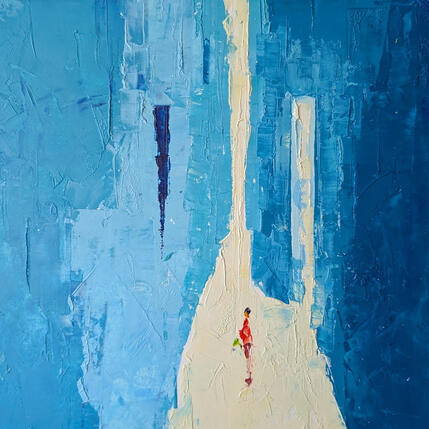 Painting Blau clar by Tomàs | Painting