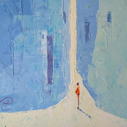 Painting Blau suau by Tomàs | Painting