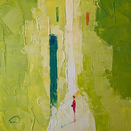 Painting Verd suau by Tomàs | Painting