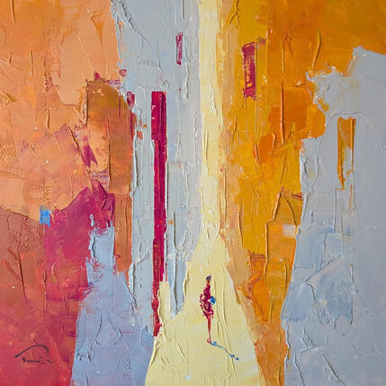 Painting La porte rouge by Tomàs | Painting