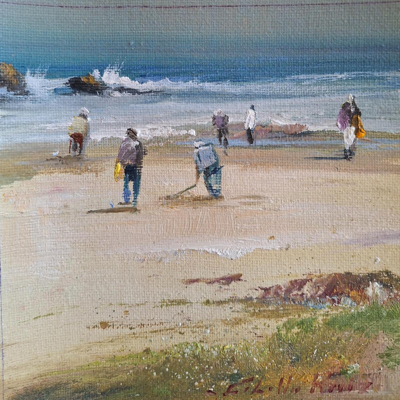 Pintura Recuerdo de la tarde por Cabello Ruiz Jose | Pintura Figurativo Marine Aceite