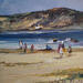 Pintura Hacia la playa por Cabello Ruiz Jose | Pintura Figurativo Marine Aceite