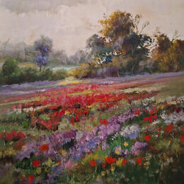 Painting Campo florido by Cabello Ruiz Jose | Painting