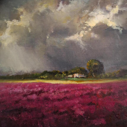 Pintura Paisaje con tormenta por Cabello Ruiz Jose | Pintura