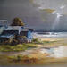 Painting Relax despues de la tormente by Cabello Ruiz Jose | Painting Figurative Marine Oil