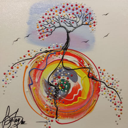 Peinture Un nouveau monde pour toi par Fonteyne David | Tableau Figuratif Acrylique