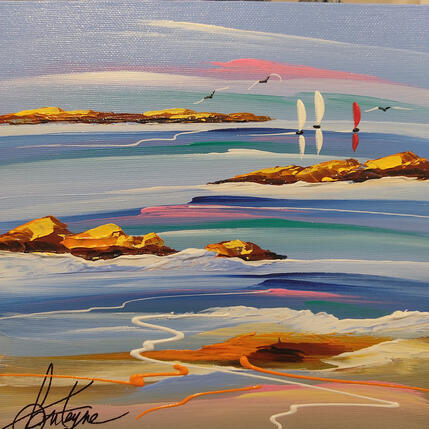 Peinture Vent de bonheur par Fonteyne David | Tableau Figuratif Acrylique