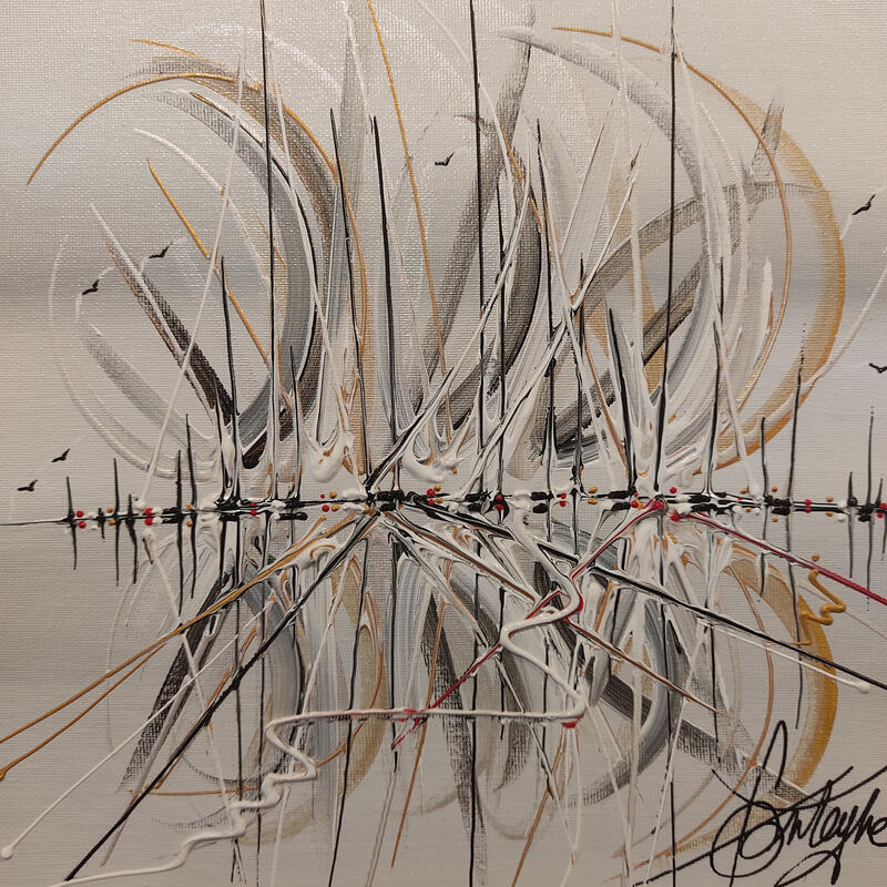 Peinture D'or et d'argent par Fonteyne David | Tableau Figuratif Acrylique