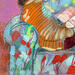 Painting L'après-midi by Ral Lourdes | Painting Figurative Portrait Acrylic