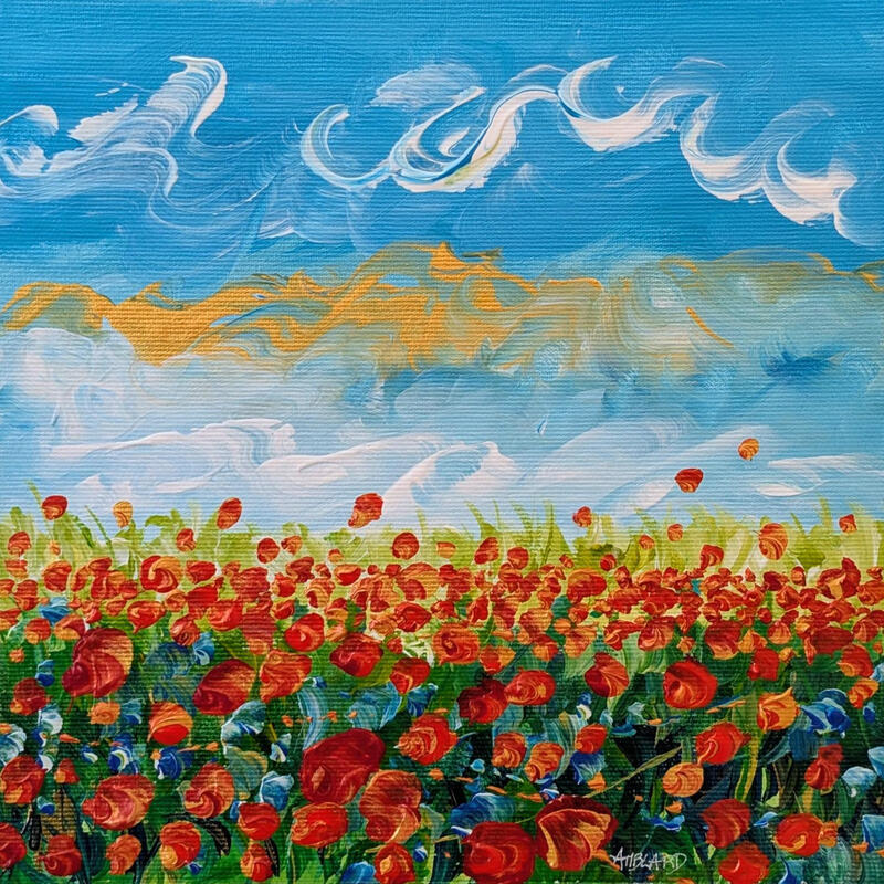 Painting La brise du matin by Amblard Florence | Painting Landscapes Nature Acrylic