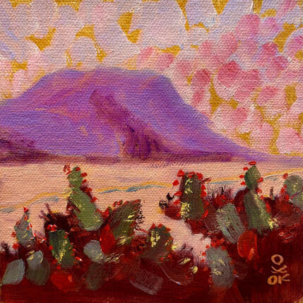 Peinture Cactus Glow par O'Donnell Karen | Tableau