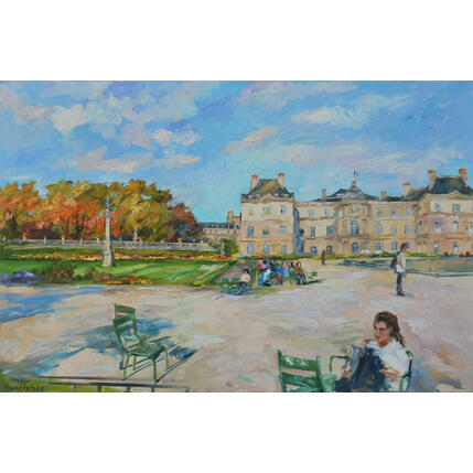 Pintura Au jardin du Luxembourg por Novokhatska Olga | Pintura