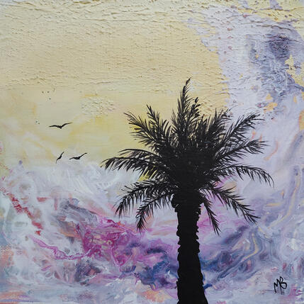 Peinture Un vent de liberté par Blandin Magali | Tableau Figuratif Acrylique Paysages