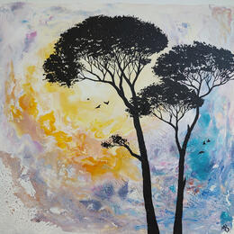 Painting Automne en Provence by Blandin Magali | Painting