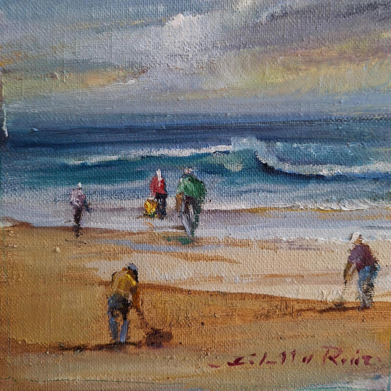 Pintura Faenando por Cabello Ruiz Jose | Pintura Figurativo Marine Aceite