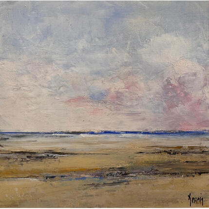 Peinture Plage par Dessein Pierre | Tableau Figuratif Huile