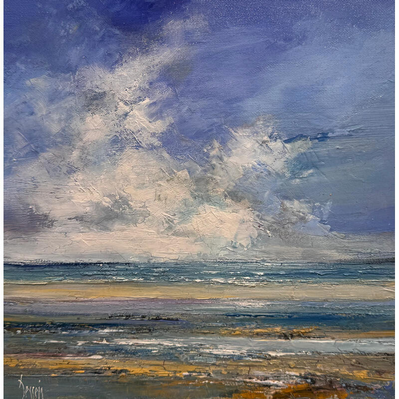 Painting Un bel été by Dessein Pierre | Painting Figurative Oil