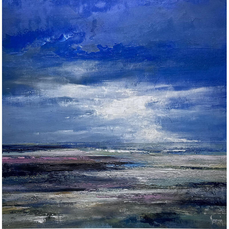 Painting Avant l'orage by Dessein Pierre | Painting Figurative Oil